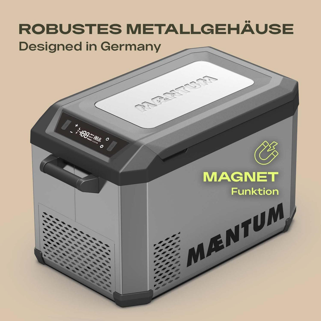 by Plug IN Festivals - Elektrische Kühlbox - Kompressor Kühlbox 12V 230V, USB & App-Steuerung - leis