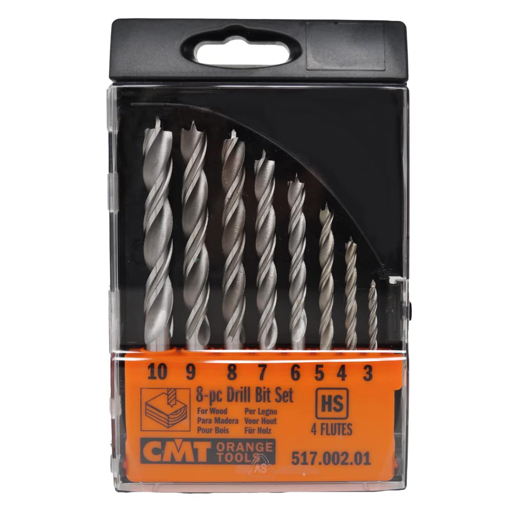 CMT ORANGE TOOLS 517.002.01 - SPITZEN-DUBELBOHRERSATZE (8-STUCK) HSS Z2