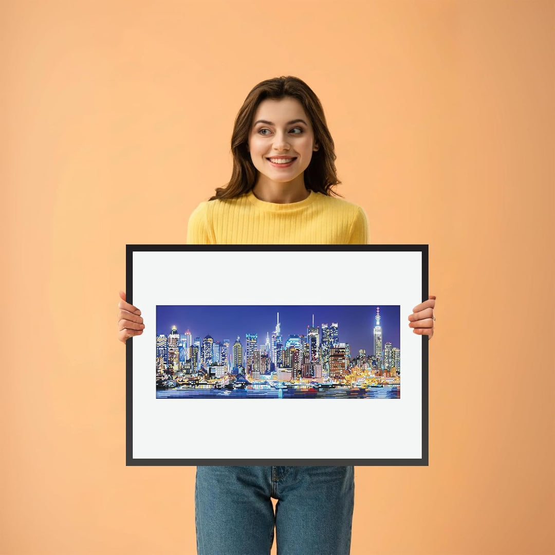 DIAMOND DOTZ 2592648 Original 5D Diamond Painting Set, Skyline, DIY Diamant-Malerei-Kit mit runden G