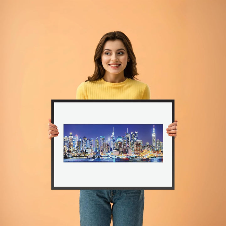 DIAMOND DOTZ 2592648 Original 5D Diamond Painting Set, Skyline, DIY Diamant-Malerei-Kit mit runden G