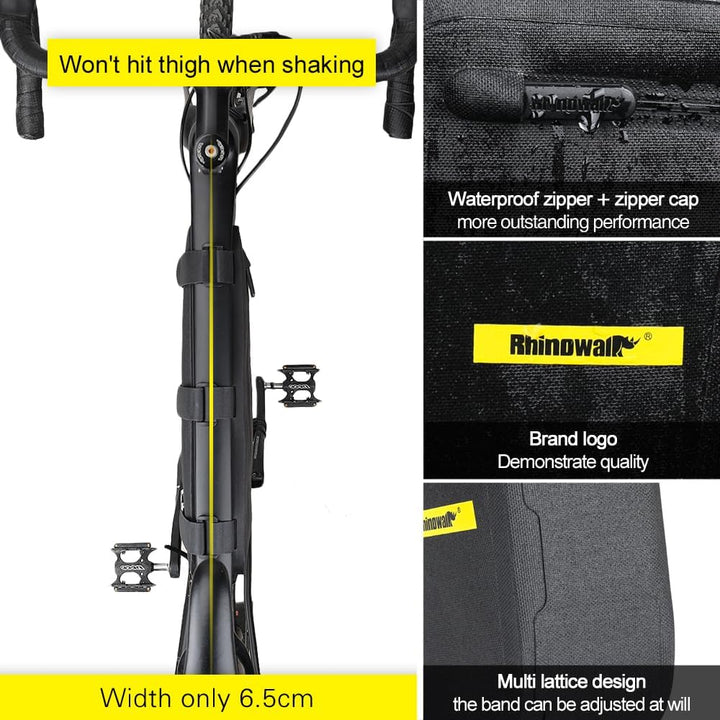 Rhinowalk Fahrrad Rohrtasche Rahmentasche Triangeltasche Wasserdicht Dreieck Fahrradtasche für Mount