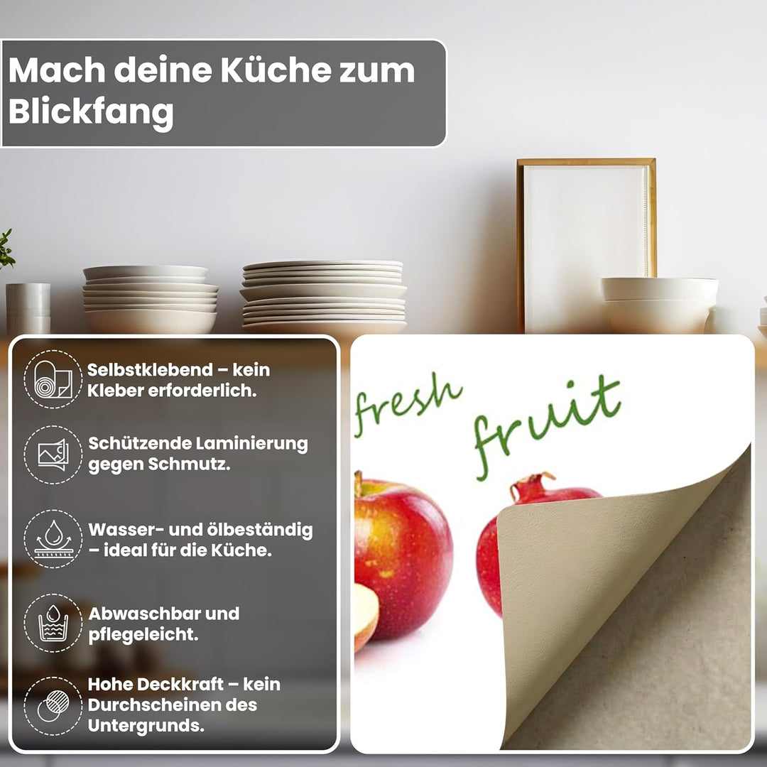 DIMEX Küchenrückwand Folie selbstklebend FRÜCHTE Mix | Klebefolie - Dekofolie - Spritzschutz für Küc