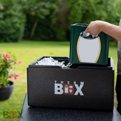 THERM BOX Styroporbox Profi gross mit Kühlakku für Kühlbox Transportbox Thermobehälter Wiederverwend