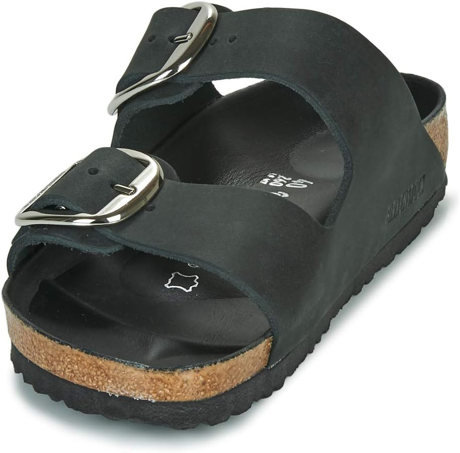 Birkenstock Kids Arizona Unisex-Kinder Pantoletten 37 EU Schmal Schwarz, 37 EU Schmal Schwarz