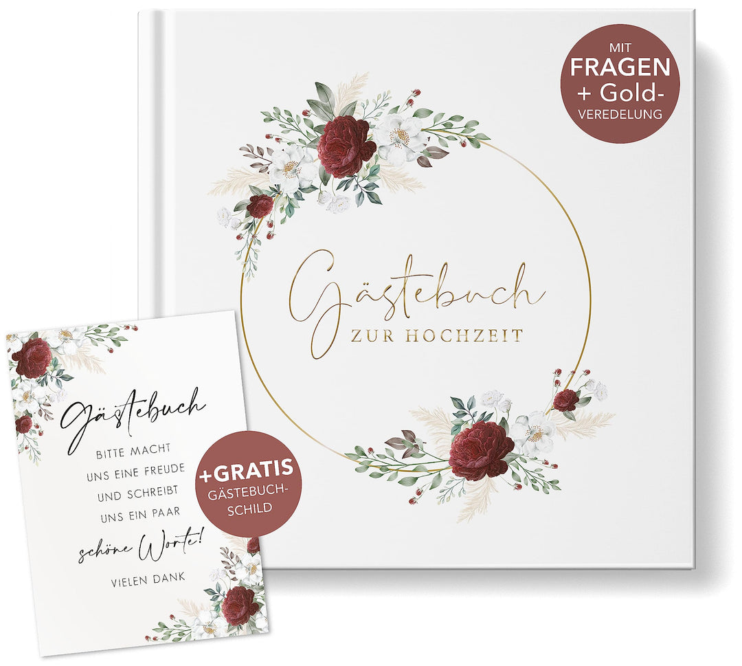luftundliebe Gästebuch Hochzeit mit Fragen zum ausfüllen, Gästebuch, Hochzeit Gästebuch, Vintage, Go