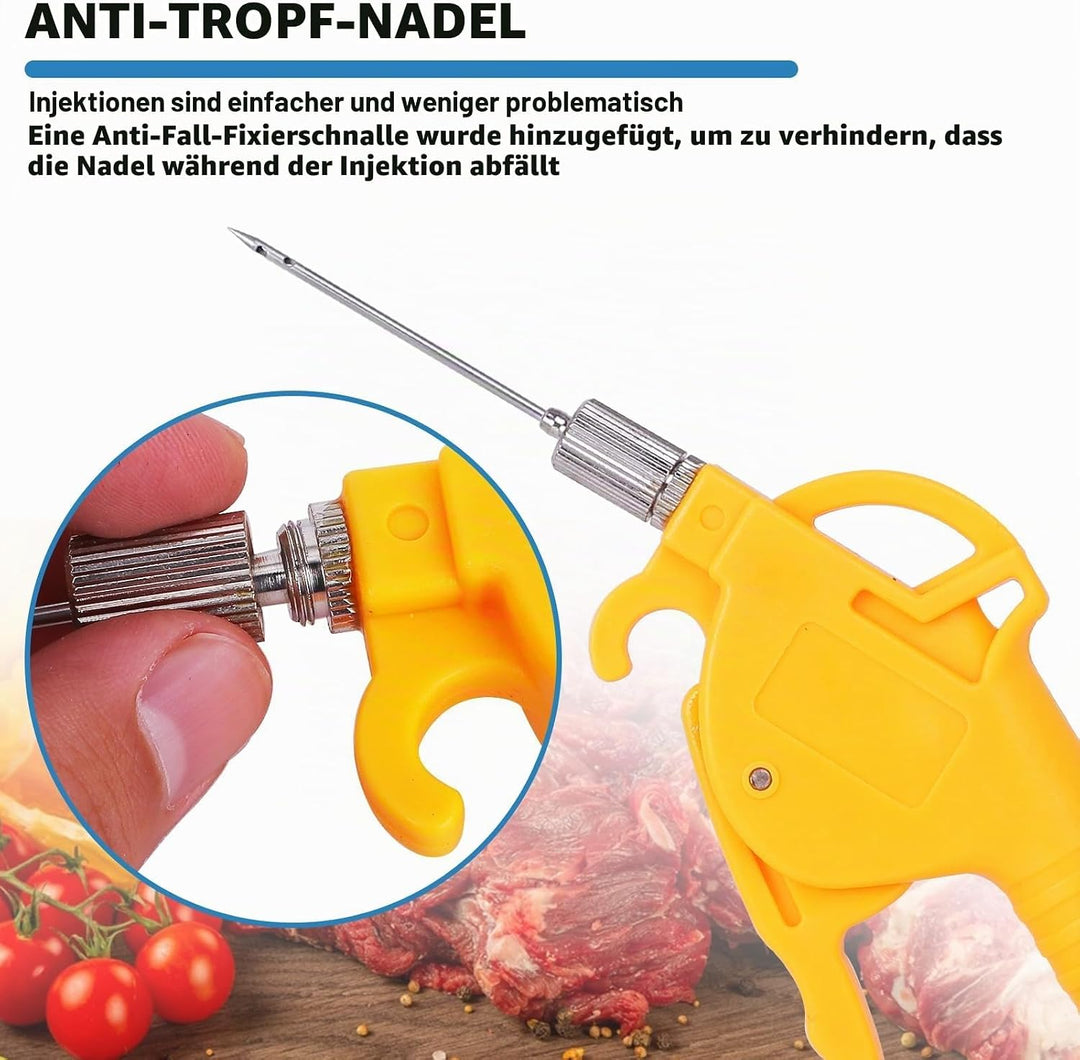 MXBAOHENG Marinierte Spritze Elektrische Kochsalzinjektionspumpe 50W Fleischeinlegemaschine Fleisch
