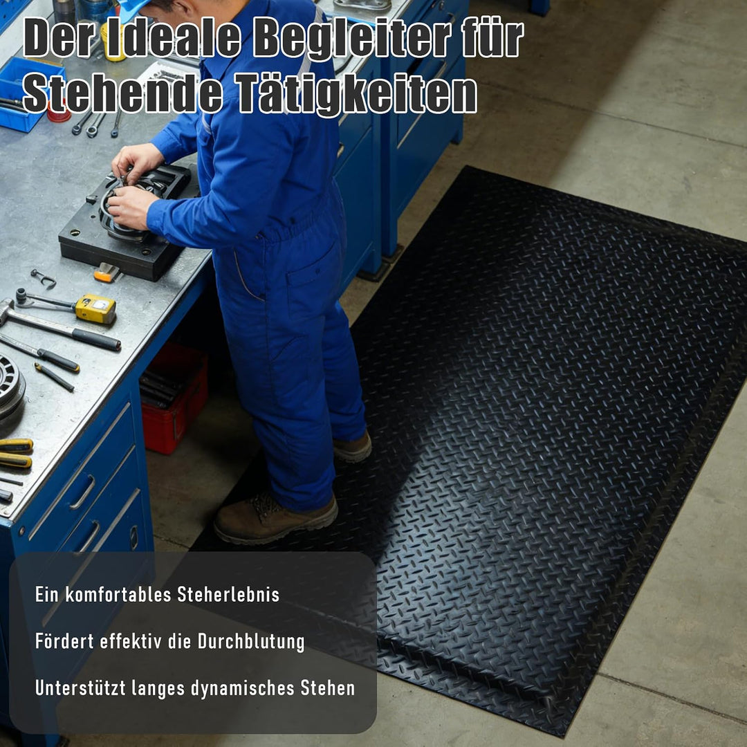 Anti Ermüdungsmatte für Steharbeitsplätze, Ergonomische Arbeitsplatzmatte Anti Fatigue Stehmatte, 90