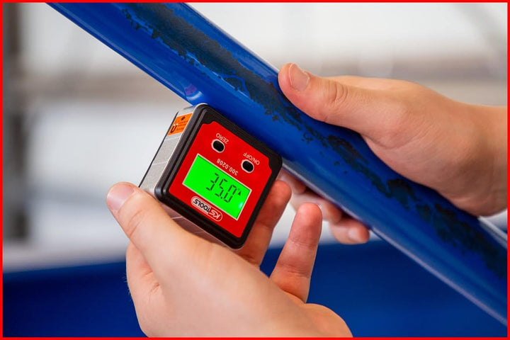 KS Tools 300.0208 Digitale Wasserwaage mit Winkelmesser