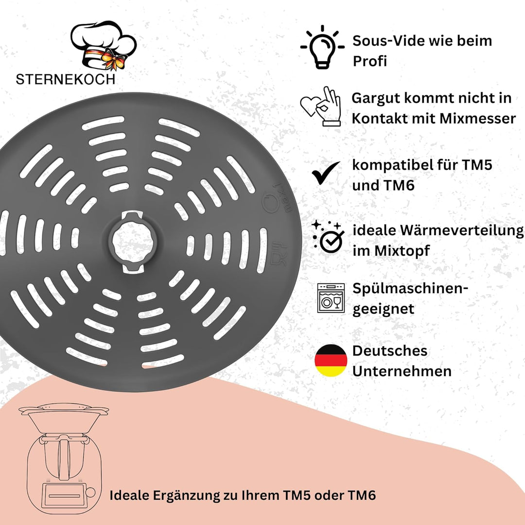 STERNEKOCH® Messerabdeckung für Thermomix TM5 und TM6 - Thermomix Zubehör [VERBESSERTE VERSION], The