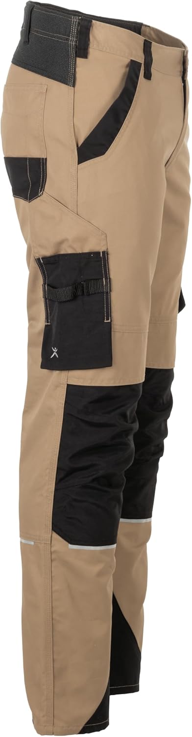 Planam Herren Cargo Norit Herren Bundhose 58 Sand/Schwarz, 58 Sand/Schwarz