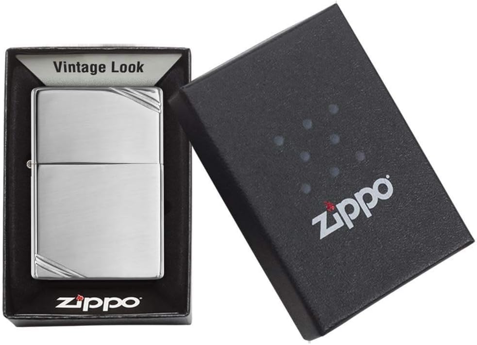 Zippo 260 24095 Hexagon Design Benzinfeuerzeug, Messing, Chrome High Polished, Chrome High Polished