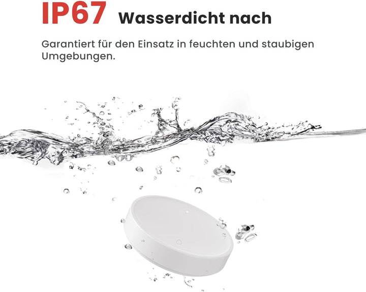 MIUCDA Smart Wassermelder Erfordert Zigbee Hub, Wassersensor Drahtloser Flutdetektor für Alarmanlage