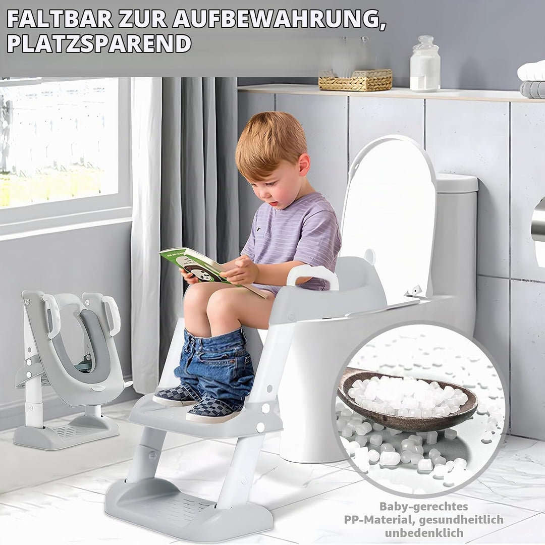 Toilettensitz Kinder Kinder WC,Toilettenaufsatz Kinder, Toilettensitz Toilettentrainer mit Treppe,Ve