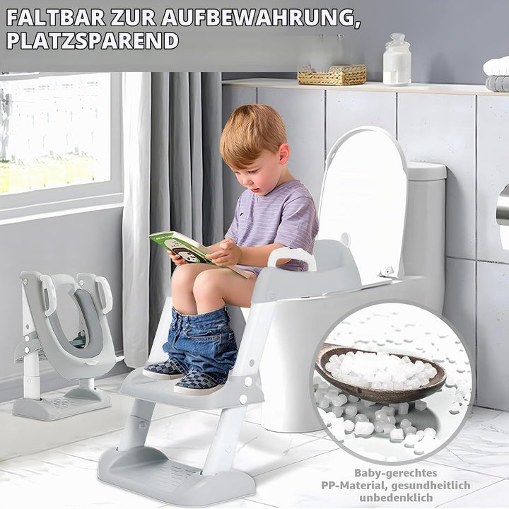 Toilettensitz Kinder Kinder WC,Toilettenaufsatz Kinder, Toilettensitz Toilettentrainer mit Treppe,Ve