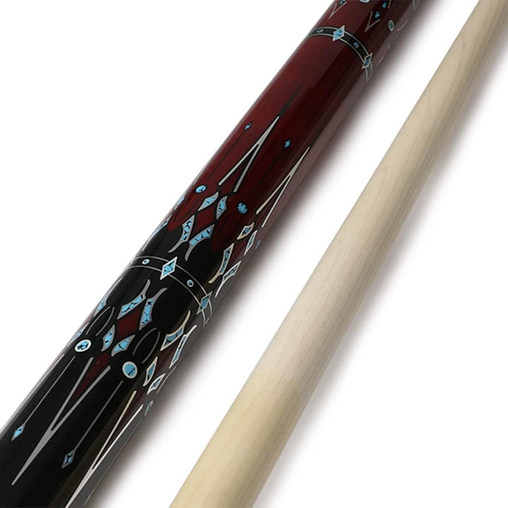 CUESOUL Galaxy 58 Zoll 19 Unzen Billardqueue, 13 mm Spitzen Weinrot CSPC-GX-1, Weinrot CSPC-GX-1