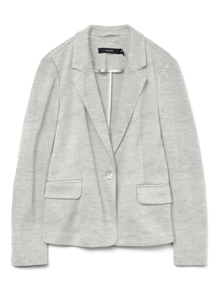VERO MODA Female Einreihiger Blazer VMJULIA Blazer 34 Light Grey Melange, 34 Light Grey Melange