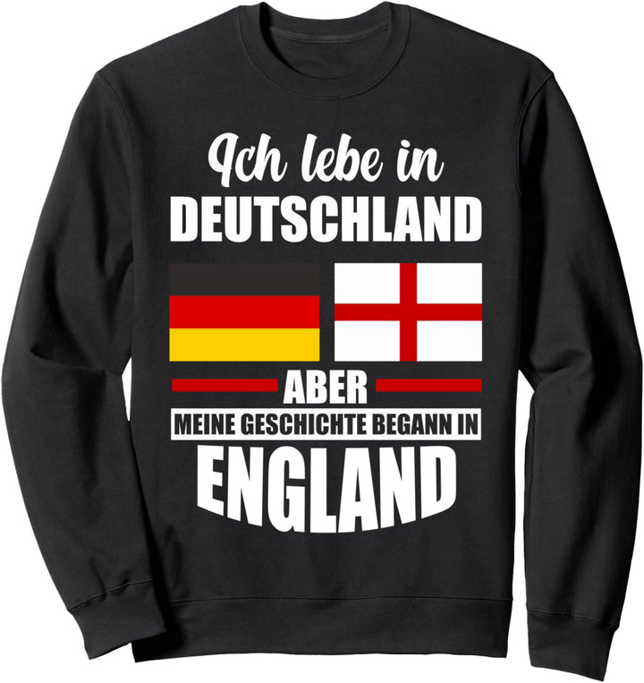 Engländer Deutscher Herzschlag Deutschland England Sweatshirt