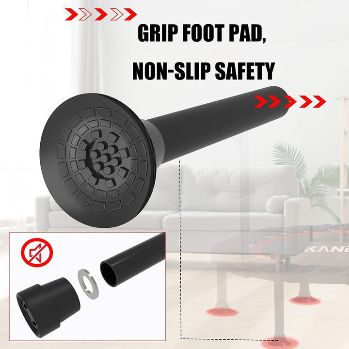 Kanchimi Faltbar Mini Fitness Indoor Exercise Workout Rebounder Sport Trampolin mit Griff 48 inch（12