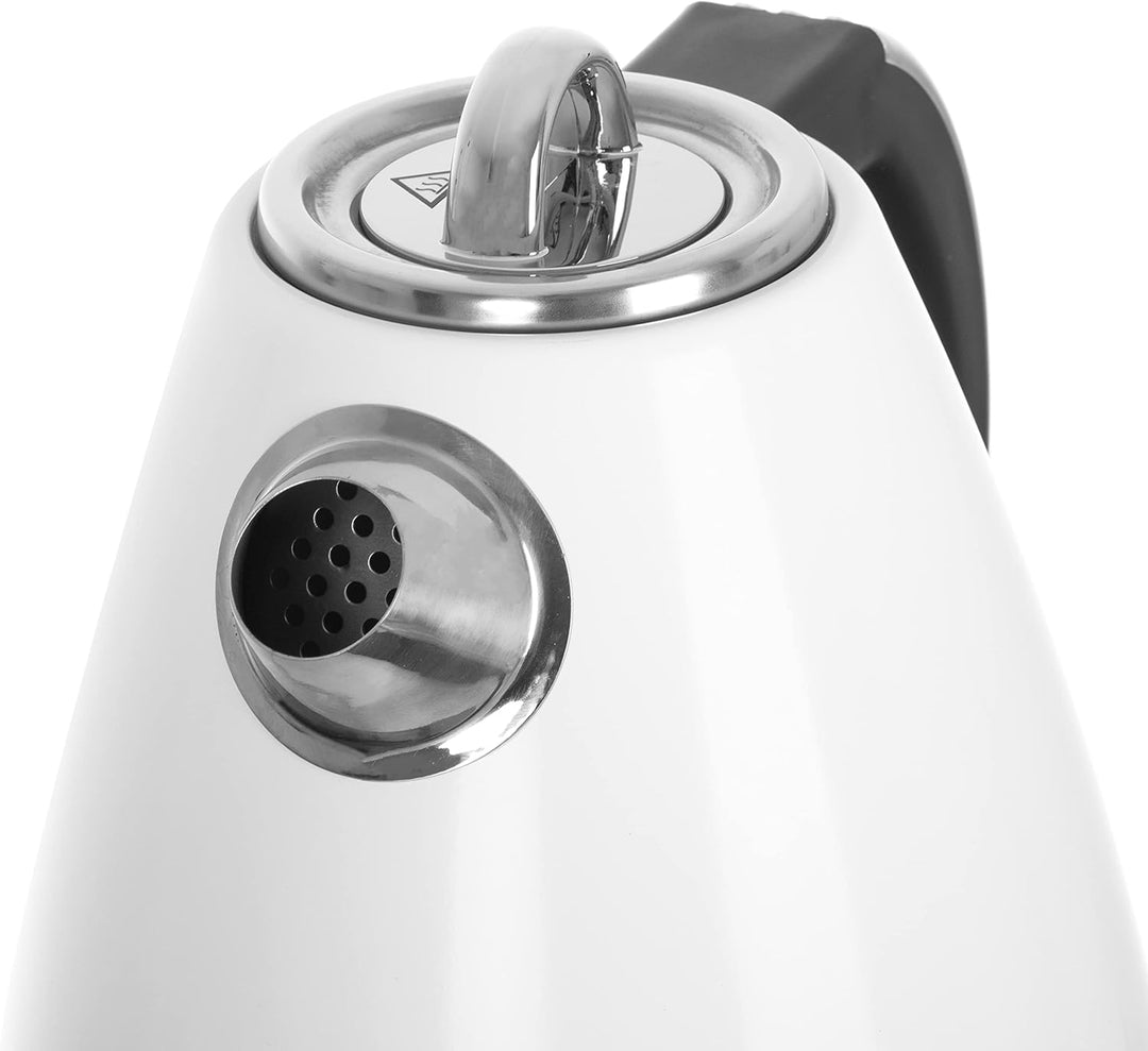 Adler AD 1343 Elektrischer Wasserkocher aus Metall 1,5 L 2200W Retro Design Strix Sicherheitskontrol