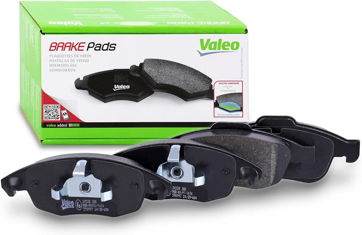 VALEO 598997 PKW Bremsbelagsatz met niet-gemonteerde toebehoren (indien nodig), met niet-gemonteerde
