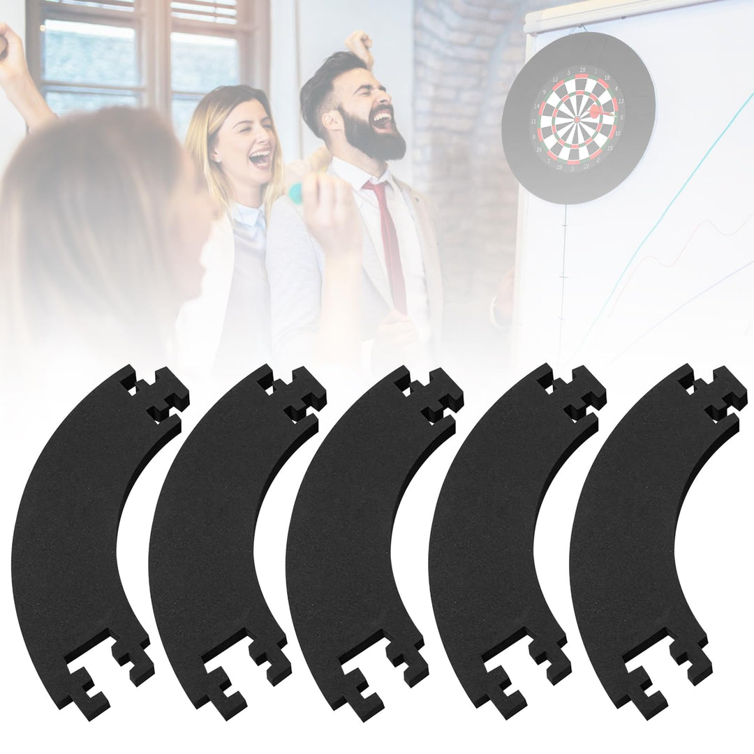 5 Stück Surround Dartscheibe Umrandung: Dartboard Schutzring für 45 cm Dartscheibe, Zielschutzring f
