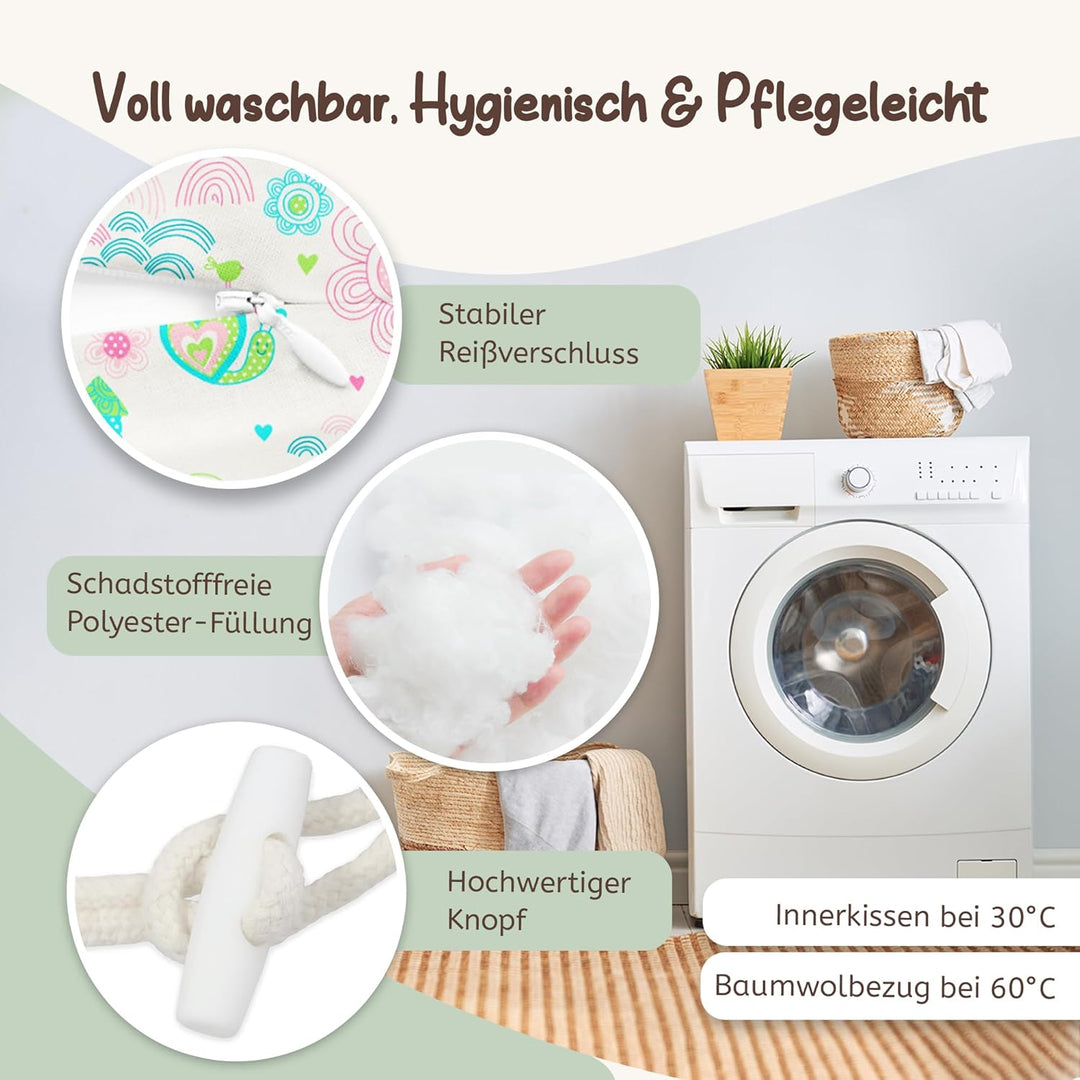 joyfill Stillkissen I Von Hebammen Getestet I XXL Schwangerschaftskissen &amp; Seitenschläferkissen I La