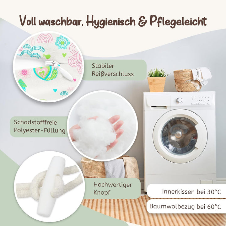 joyfill Stillkissen I Von Hebammen Getestet I XXL Schwangerschaftskissen &amp; Seitenschläferkissen I La