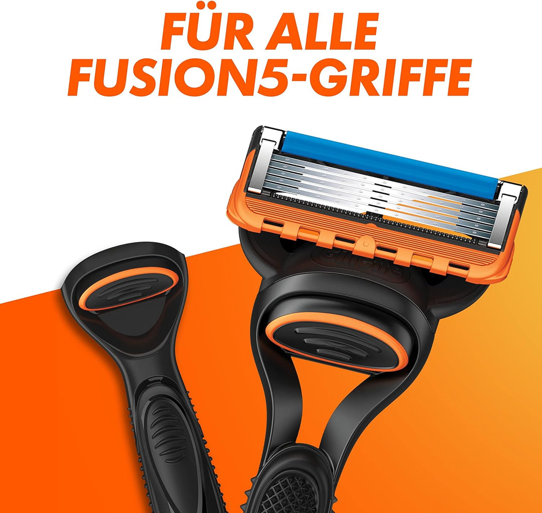 Gillette Fusion 5 Rasierklingen und Bartpflege Set, 10 Ersatzklingen für Nassrasierer Herren + Gille