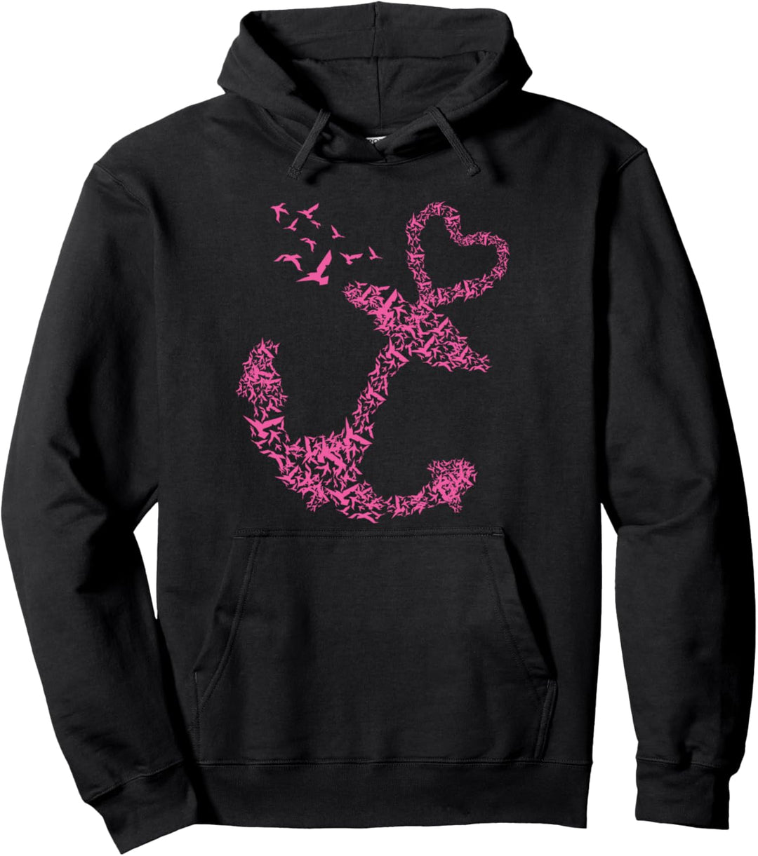Norddeutschland Küste Herz Anker Liebe Heimat Pullover Hoodie