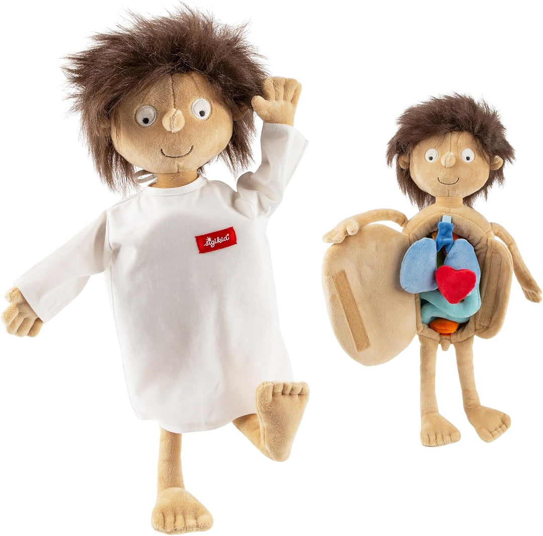 SIGIKID 38322 Erwin kleiner Patient PlayQ Mädchen und Jungen Lernspielzeug empfohlen ab 2 Jahren meh