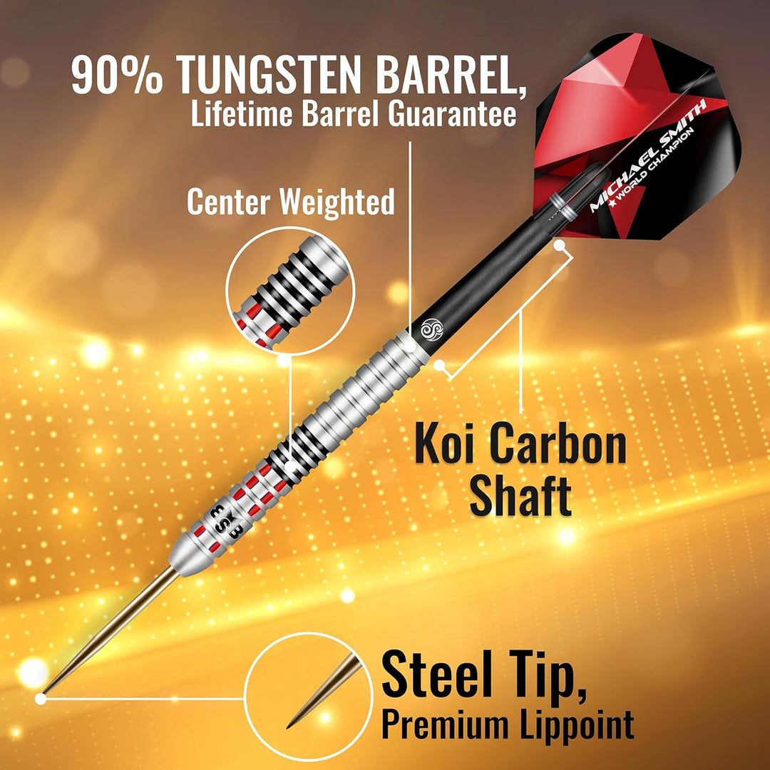 Shot! Steel Darts Michael Smith Bully Boy Achieve Matchdart 90% Tungsten Steeltip Darts Steeldart Ho