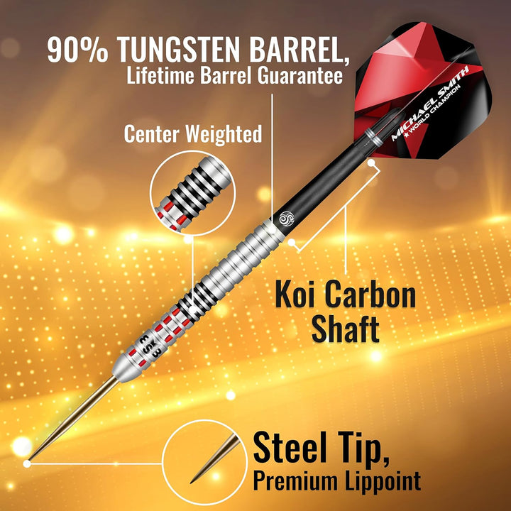 Shot! Steel Darts Michael Smith Bully Boy Achieve Matchdart 90% Tungsten Steeltip Darts Steeldart Ho