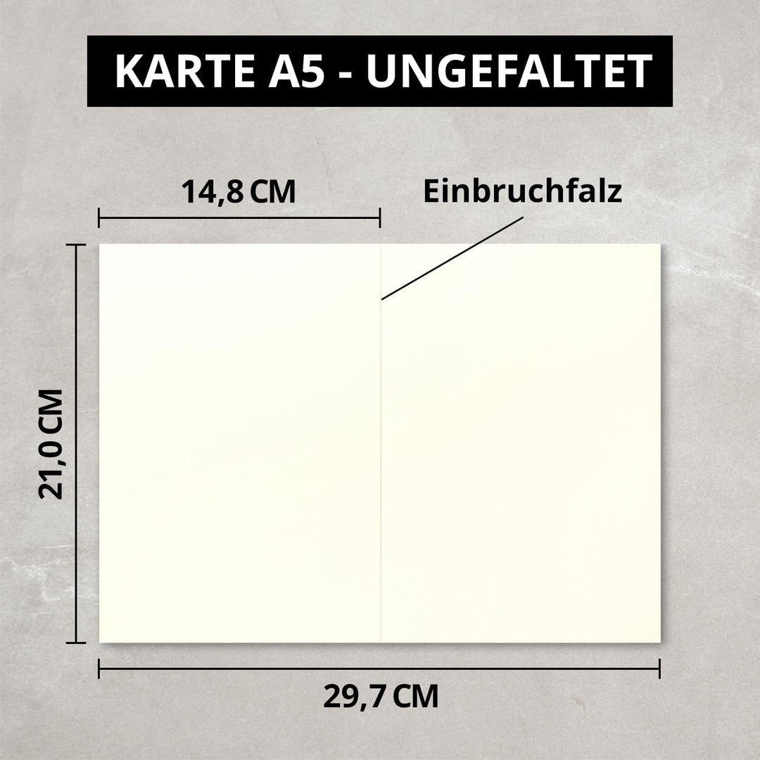 FarbenFroh by GUSTAV NEUSER DIN A5 Faltkarten - Naturweiss - 150 Stück - Einladungskarten - Menükart
