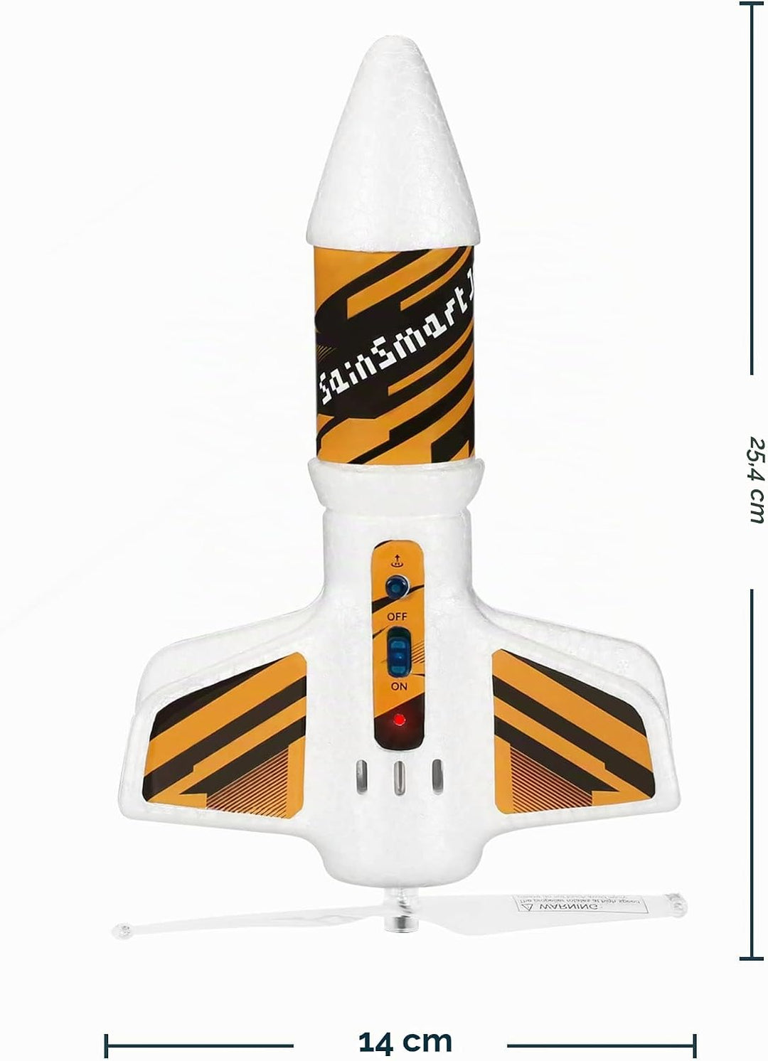 SainSmart Jr. Rakete Spielzeug – Motorisierte Rakete mit Fallschirm, Start bis zu 61 Meter, Outdoor-