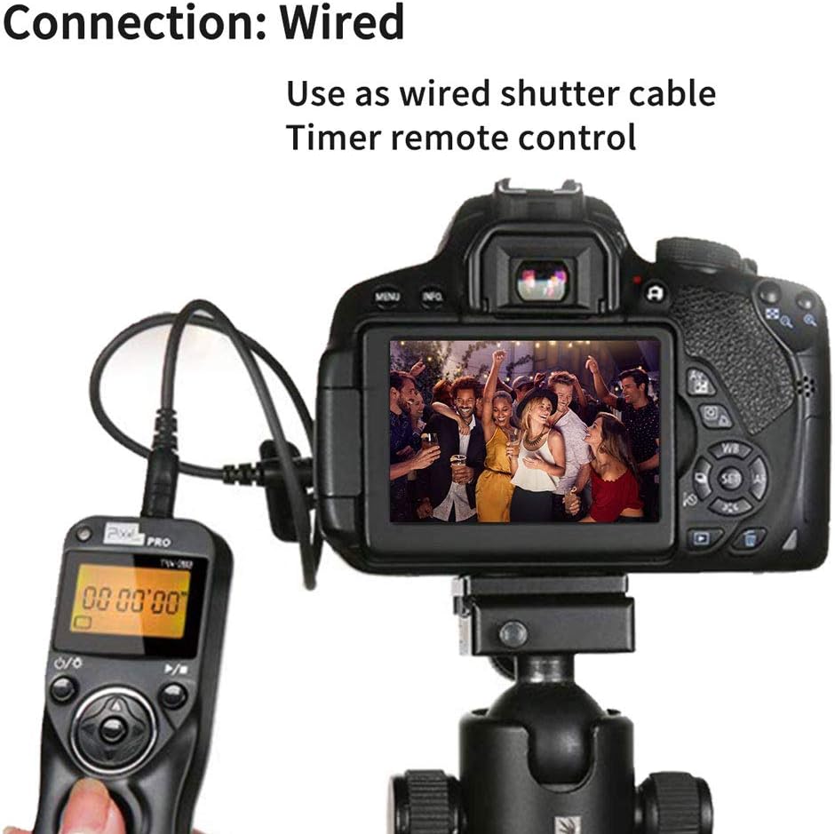 Fernauslöser Kompatibel für Nikon, PIXEL TW-283 DC2 Funk Fernauslöser Kabellos Drahtauslöser Timer F