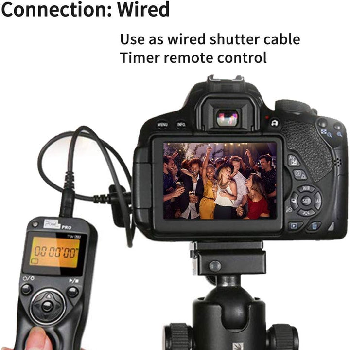Fernauslöser Kompatibel für Nikon, PIXEL TW-283 DC2 Funk Fernauslöser Kabellos Drahtauslöser Timer F