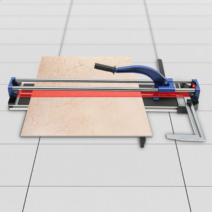 Fliesenschneider Manuell 800F | 80 cm Schnittlänge | Wolframkarbid Schneidrad | Infrarot-Positionier