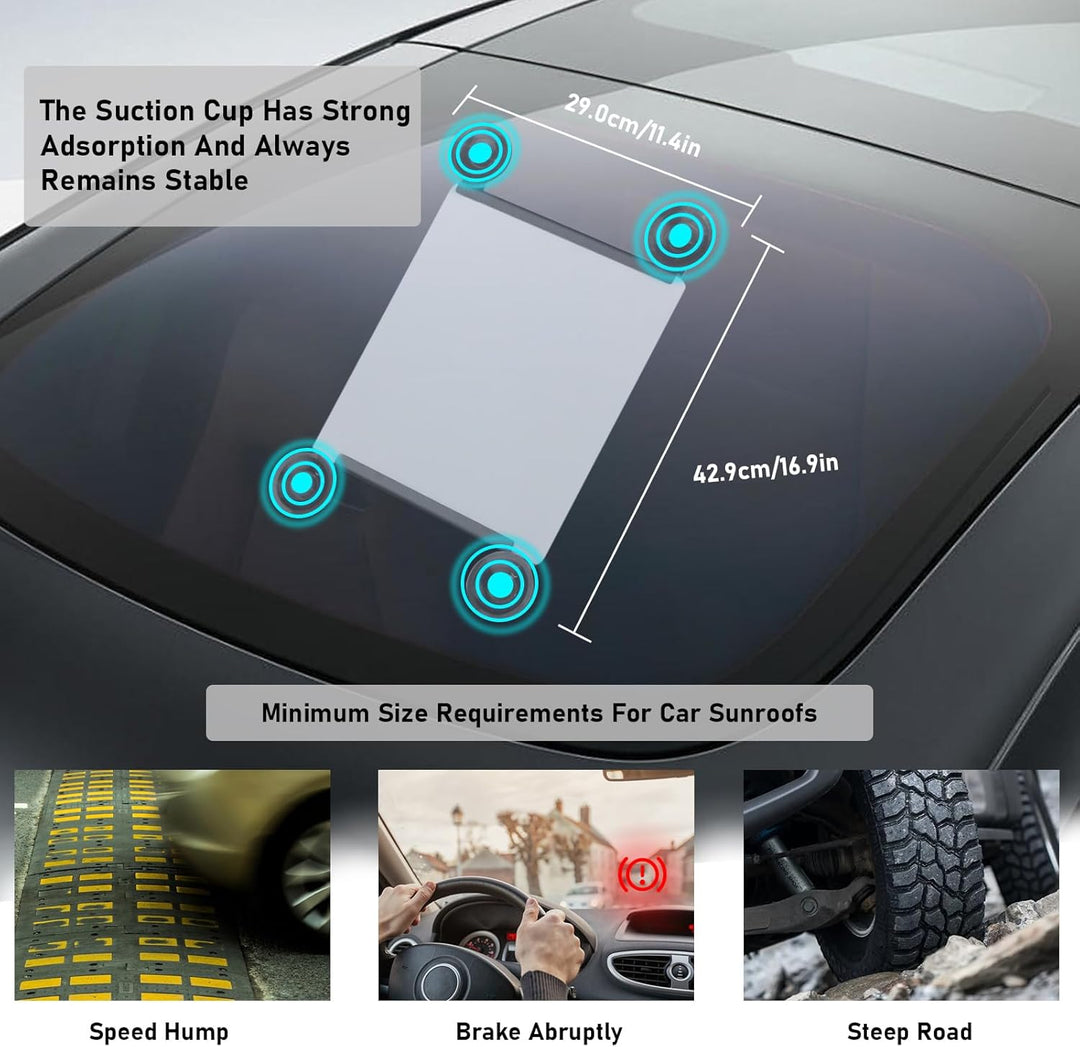 Starlink Mini Sonnendach-Saugnapfhalterung für Stabilen Satellitenempfang, Starlink Mini-Autohalteru