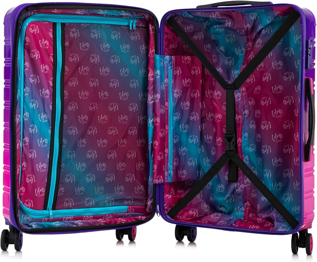 CELIMS - Koffer aus Polycarbonat, Blau und Rosa, Cabine, ▪ Material: hartes Polycarbonat, robust. Ca
