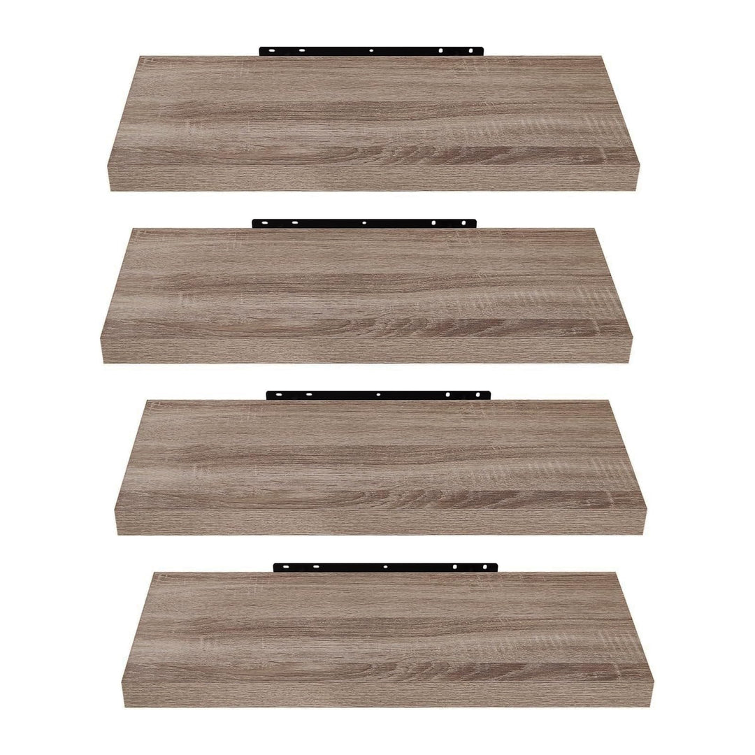 EUGAD Wandregal, Regal Wand 4er Set, Wandboard für Wohnzimmer, Küche, Badezimmer, Bücher/DVD/CD/Bild