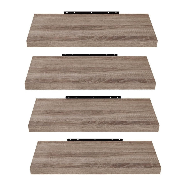 EUGAD Wandregal, Regal Wand 4er Set, Wandboard für Wohnzimmer, Küche, Badezimmer, Bücher/DVD/CD/Bild