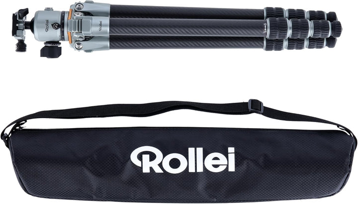 Rollei Lion Rock Pro Carbon-Stativ inkl. Stativkopf – Ultraleicht, Hohe Tragkraft 20 kg, Verstellbar