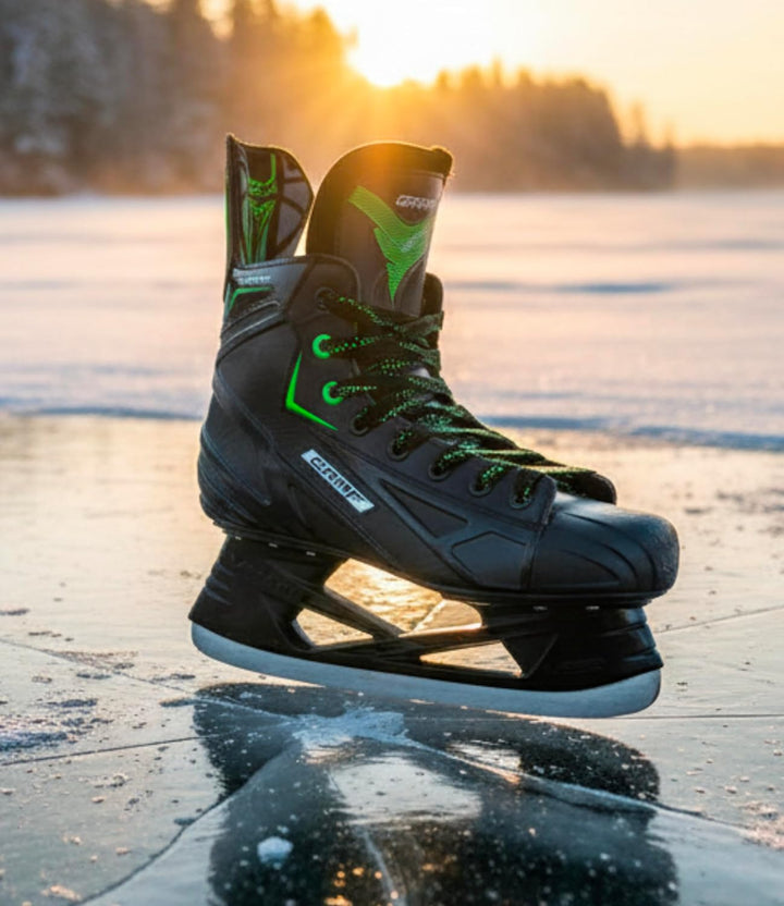 GRAF Eishockes-Schlittschuhe Ultra G875 Green Edition Venom PRO Black Schlittschuh 40 EU Schwarz Grü