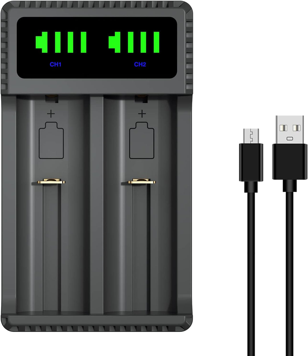 DuraPro 4X Akku AAAA Batteries + LED USB Ladegerät für Stylus Pens, Stirnlampen, Quadruple A,Quad A,