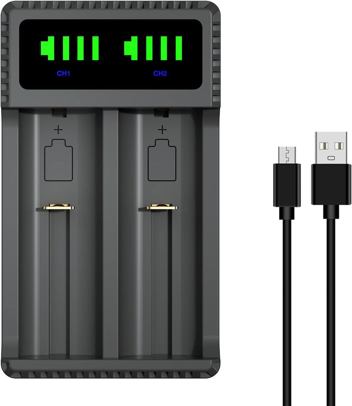 DuraPro 4X Akku AAAA Batteries + LED USB Ladegerät für Stylus Pens, Stirnlampen, Quadruple A,Quad A,