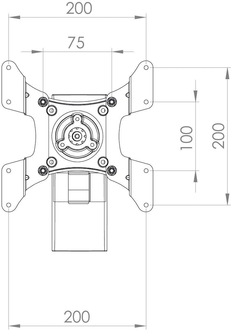 VCM Premium Universal TV LED LCD Fernseh Wandhalterung Wand Halterung Halter neigbar schwenkbar Aufh