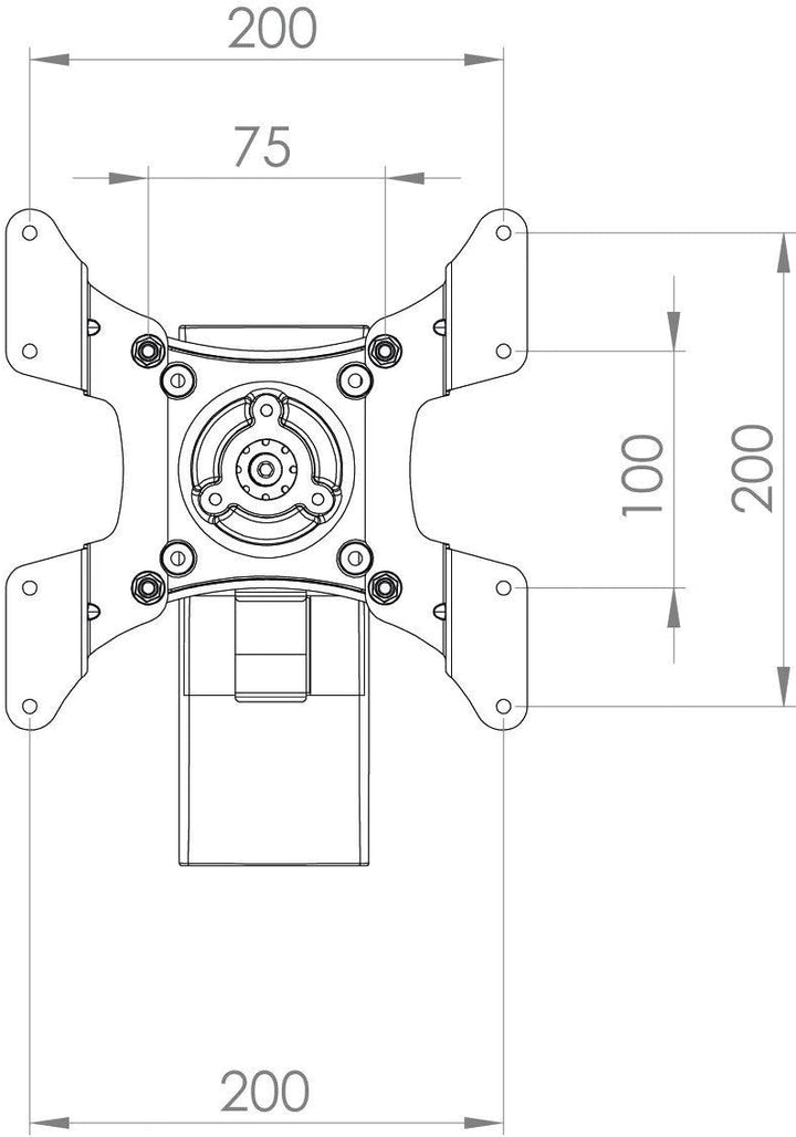 VCM Premium Universal TV LED LCD Fernseh Wandhalterung Wand Halterung Halter neigbar schwenkbar Aufh