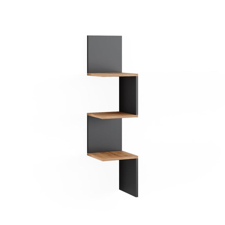 Vicco Eckregal Paolo, Bücherregal, Anthrazit, 28 x 116.4 cm Anthrazit 116 cm, Einzel, Anthrazit 116