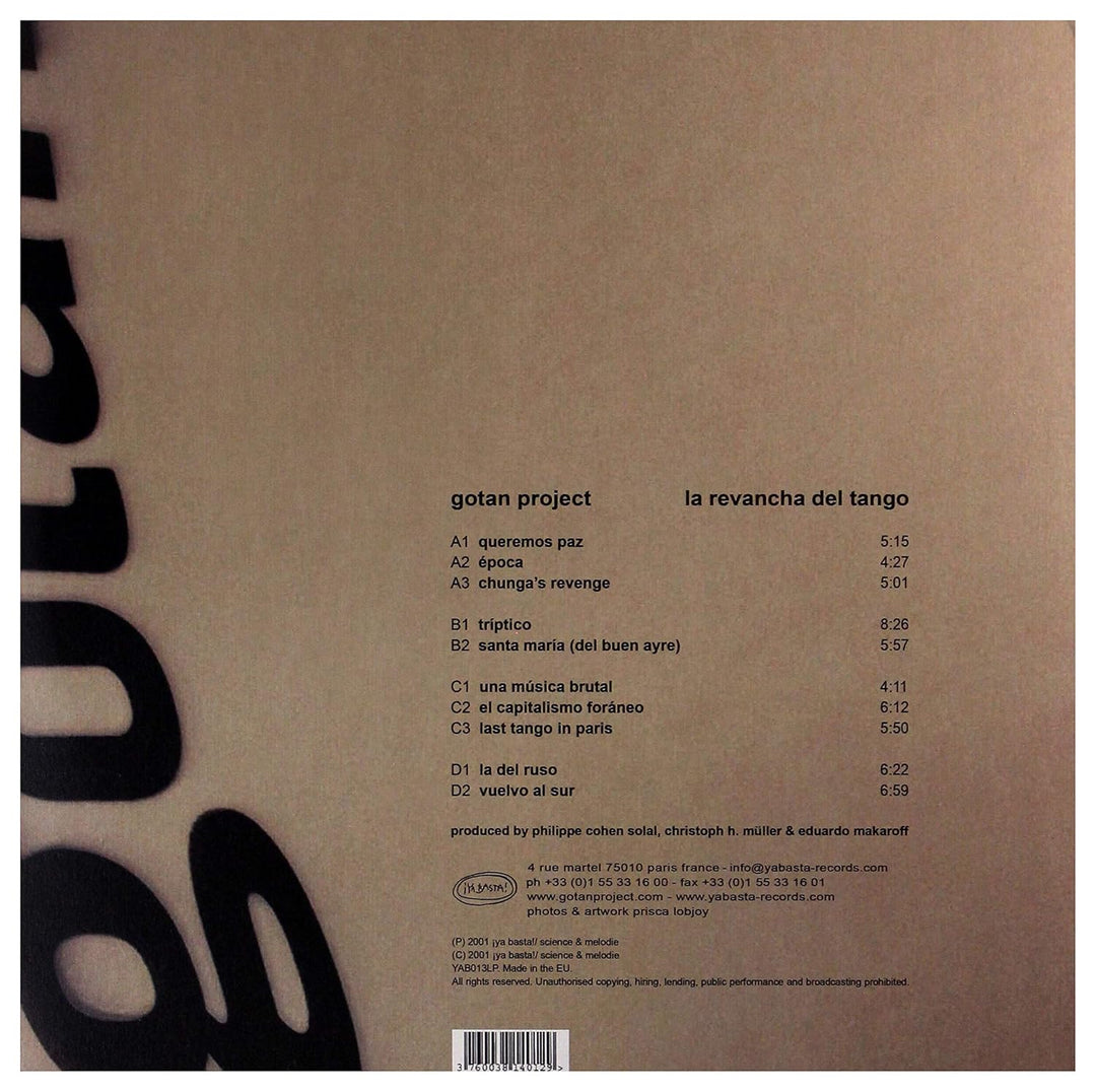 La Revencha Del Tango, Vinyl