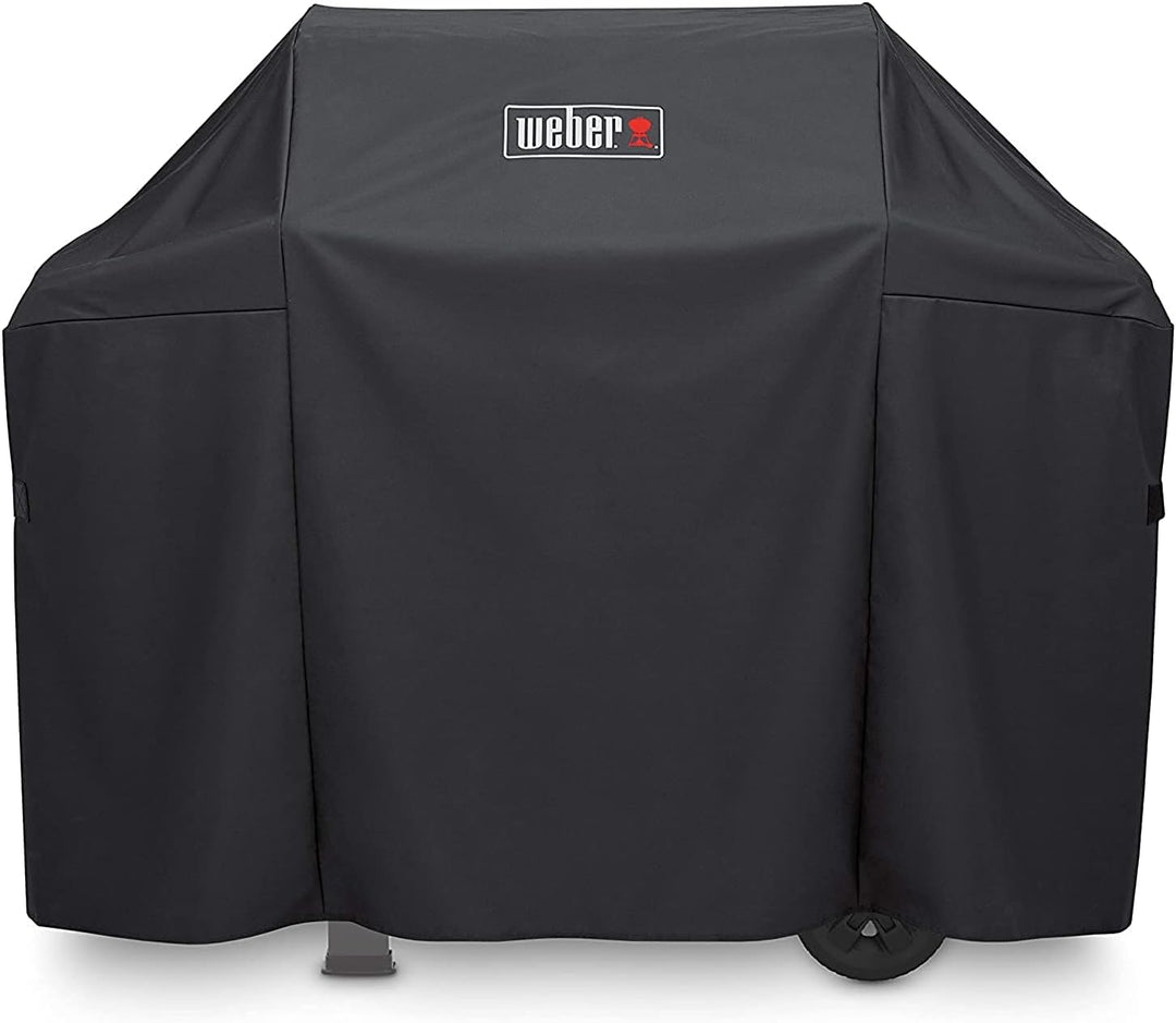 Weber 7183 Premium Hülle für Spirit/Spirit II 300 und 200 Serie, Schwarz &amp; 6645 Grillbesteck Kompakt